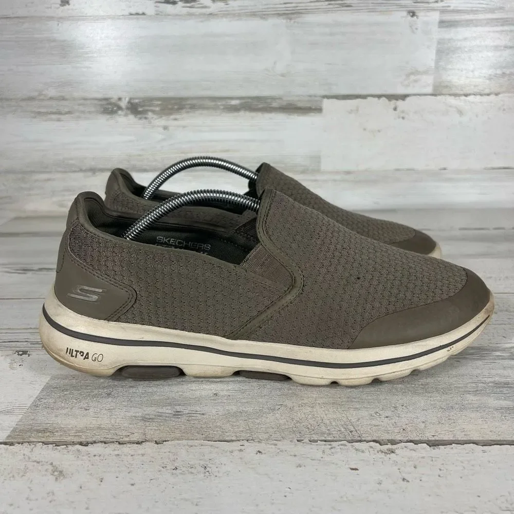 Skechers Go Walk Apprize Khaki Mens Casual Walking Shoes Size 12 US‎